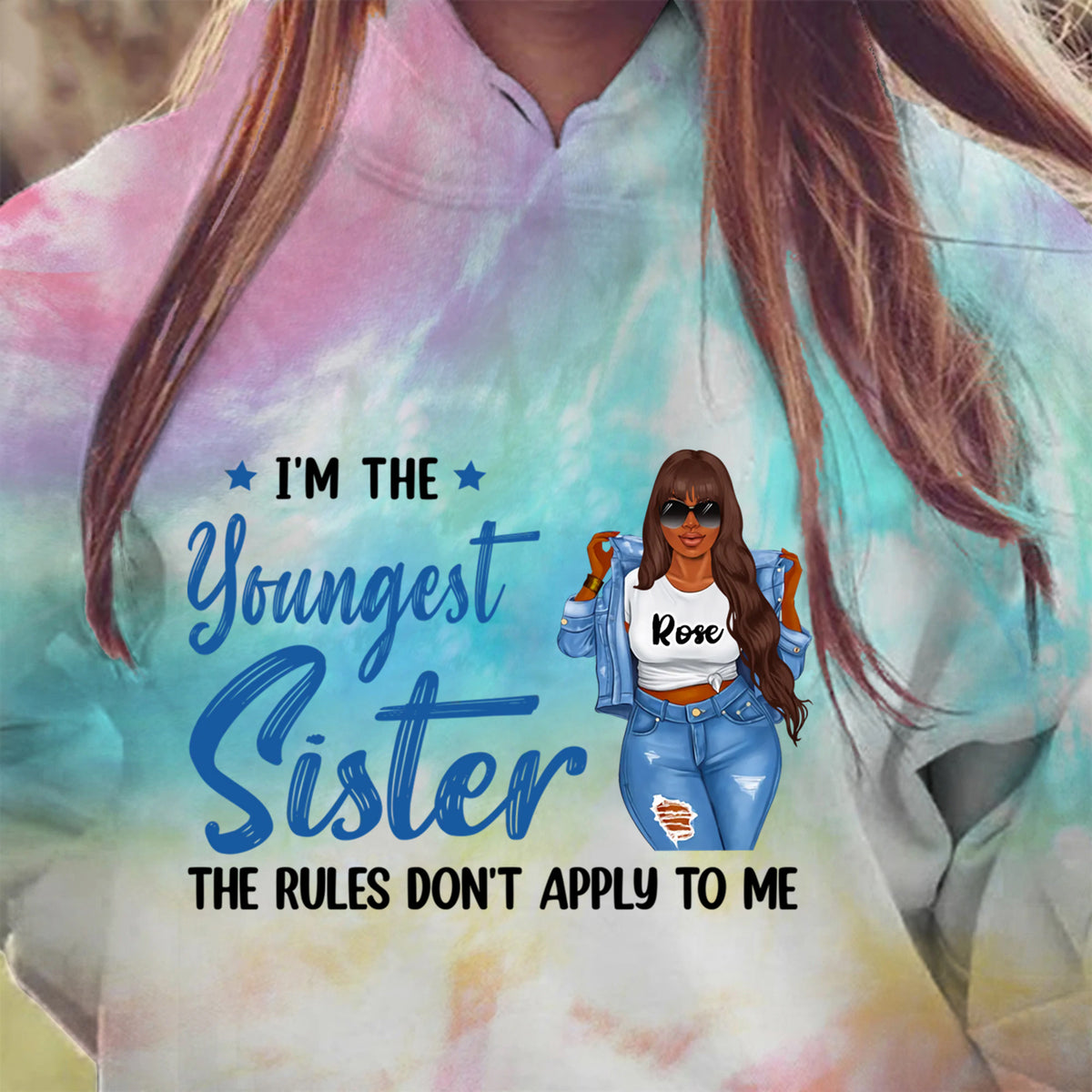 Sisters Oldest/Middle/Youngest Tie Dye Shirt Hoodie