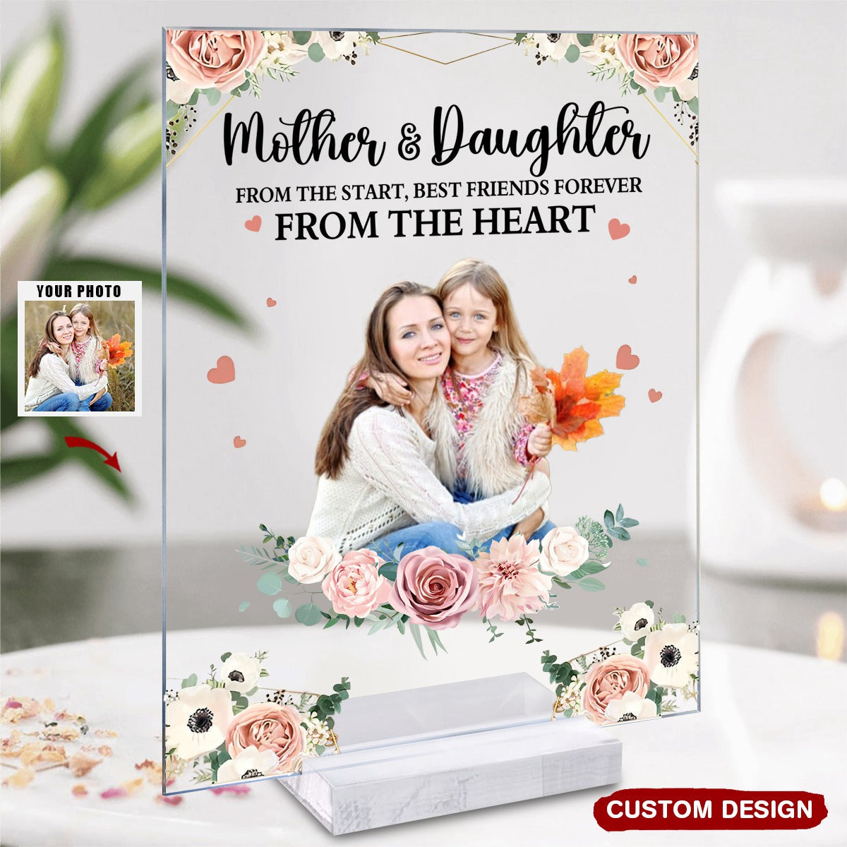 Love Between Mother And Daughter Is Forever - Personalized Acrylic Photo Plaque