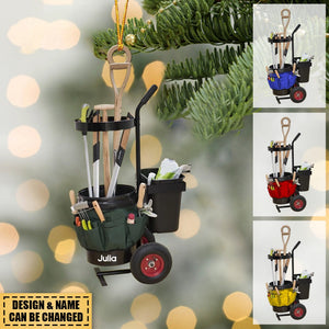 Personalized Garden Tool Gardening Lovers Christmas Acrylic Ornament