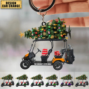 Golf Cart Family - Personalized Acrylic Keychain