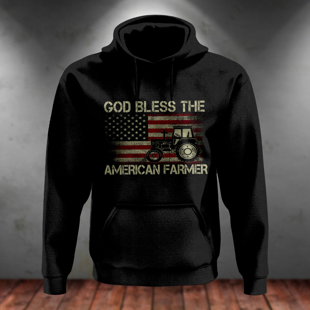 Tractor T-shirt, God Bless The American Farmer