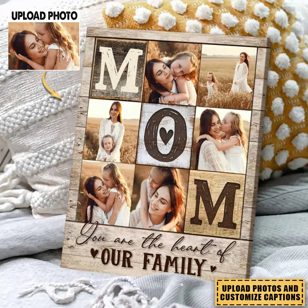 Mom Photo Collage Poster, Personalized Gift For Mom, Christmas Gift Idea
