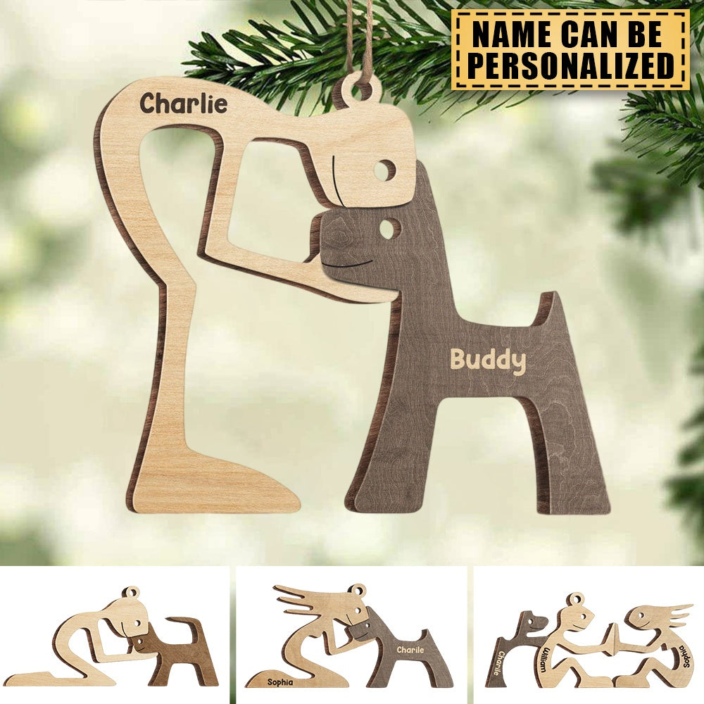 My Beloved Fur Baby - Dog Personalized Custom Ornament - Wood Custom Shaped