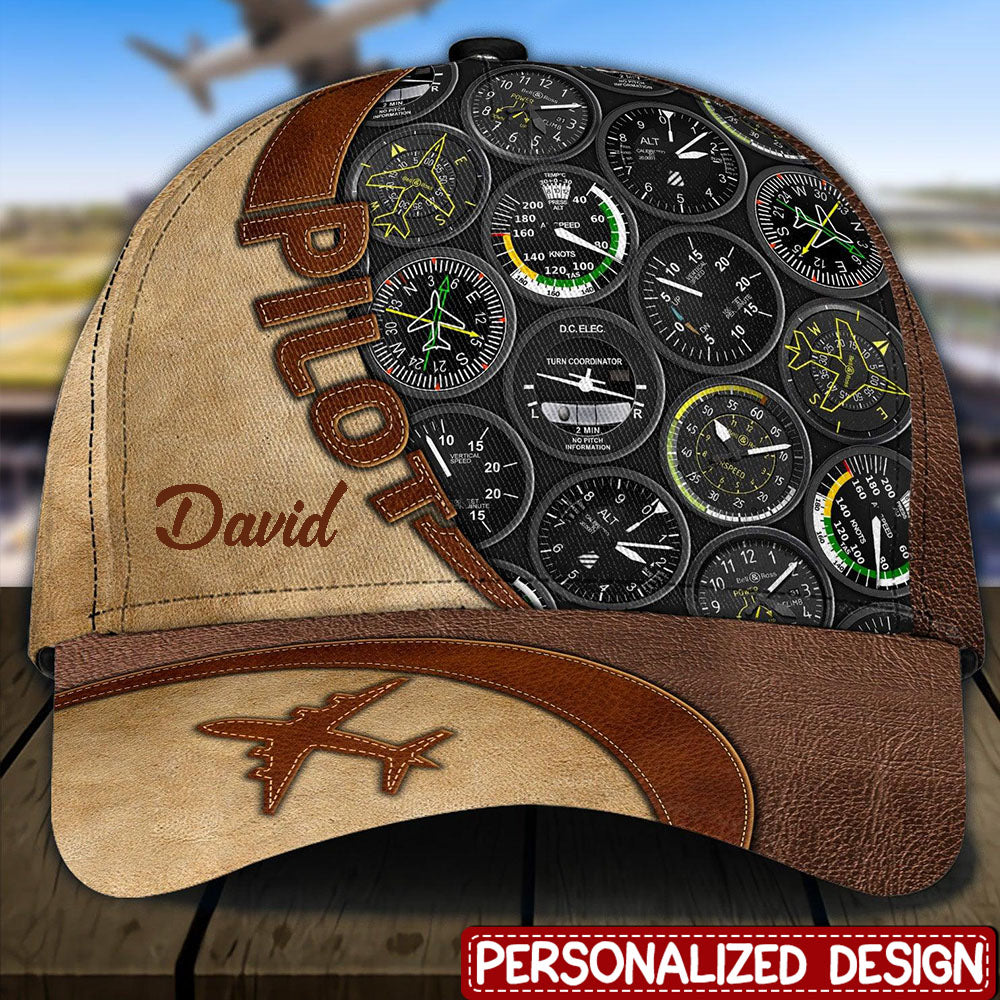 New Release Personalized Pilot Classic Cap, Personalized Gift for Pilot