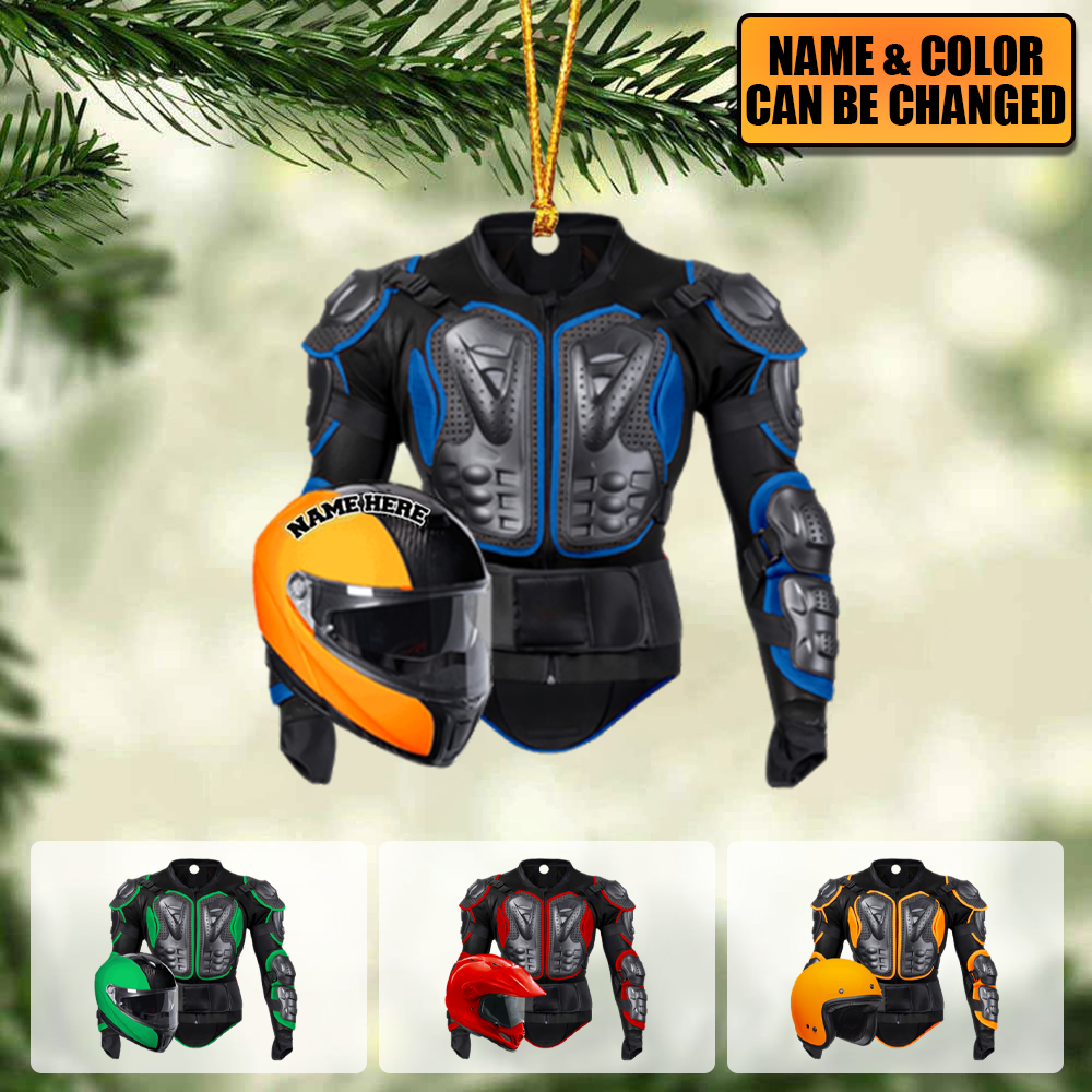 Sport Bike Gear Personalized Ornament - Gift For Bikers