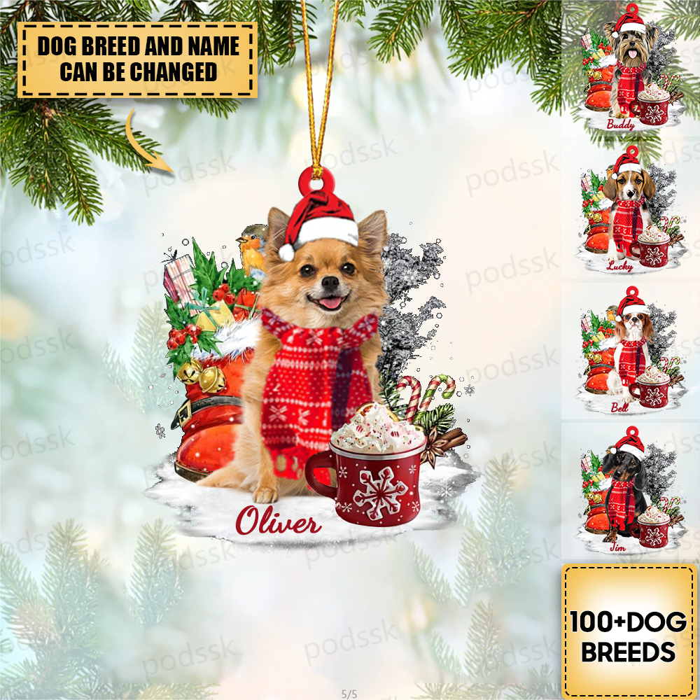 New Release-Personalized Dog Christmas Hanging Ornament