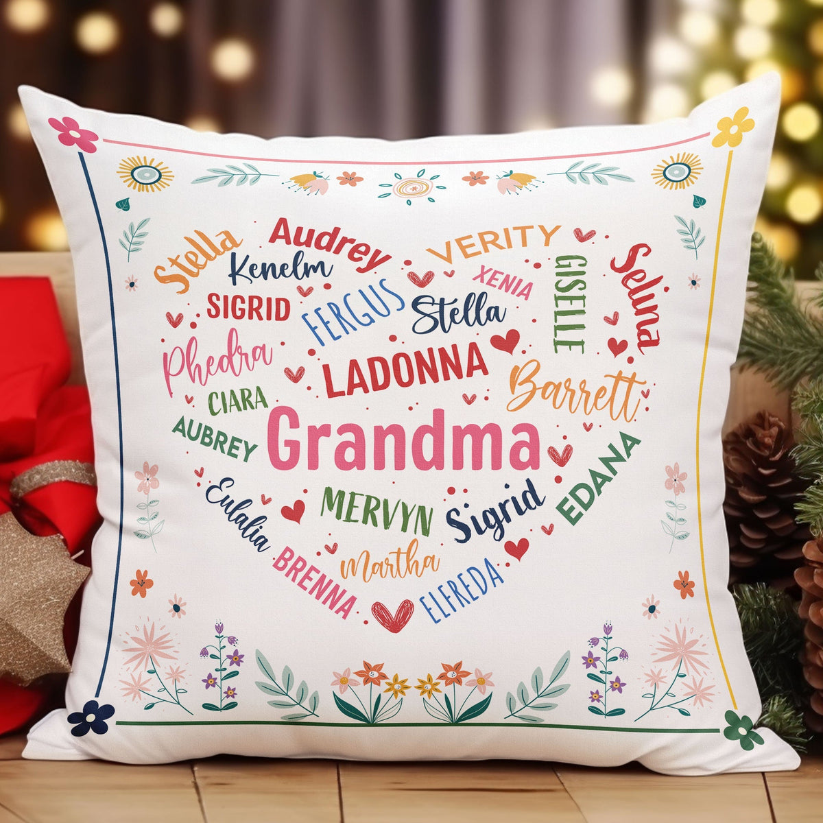 Grandma Nana Gigi Mimi - Personalized Pillow