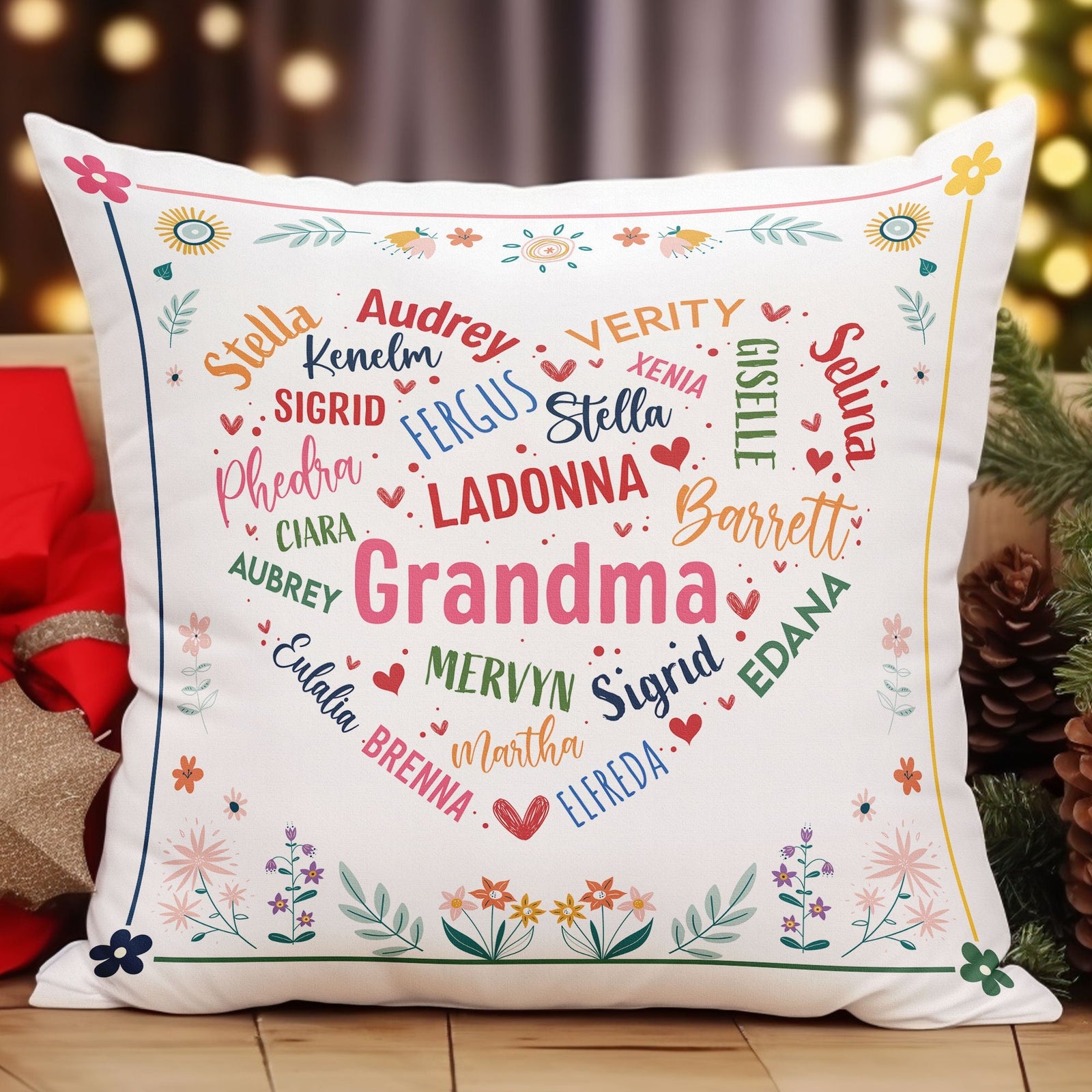 Grandma Nana Gigi Mimi - Personalized Pillow