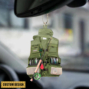 Personalized Acrylic Car / Christmas Ornament - Gift For Fishing Lovers