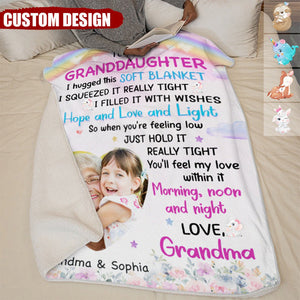 Squeezed This Blanket Really Tight - Personalized Photo Blanket