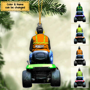 Personalized Lawn Mower Christmas/Car Ornament