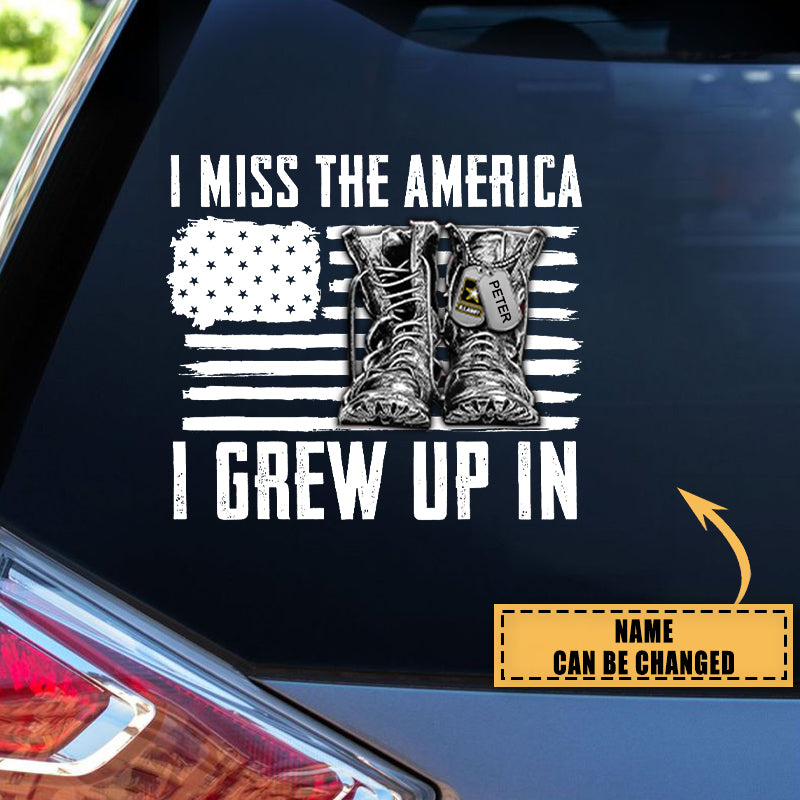 I Miss The American Personalized Car Sticker
