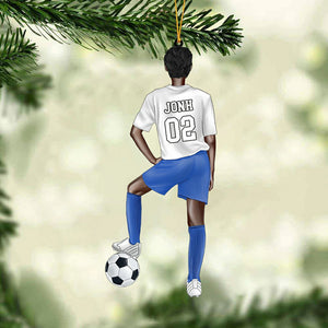 New Release-Personalized soccer player Christmas Ornament-Great Gift Idea For Soccer Players&Soccer Lovers