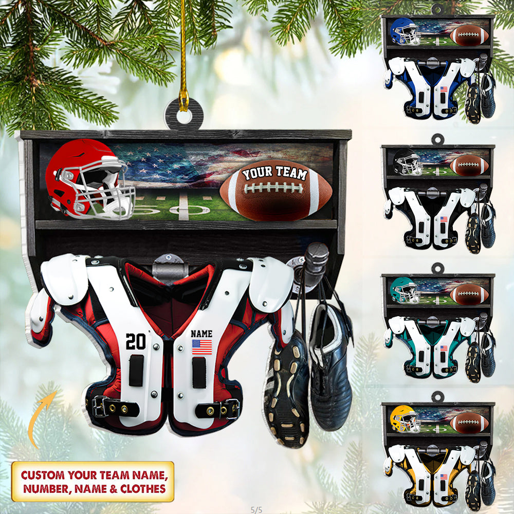 Personalized Ornament American Football Christmas Ornament For Football Lovers/Football Player