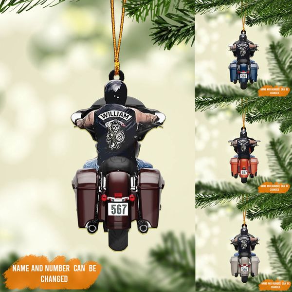 Personalized Biker Street Glide Road Glide Motorcycle Ornament