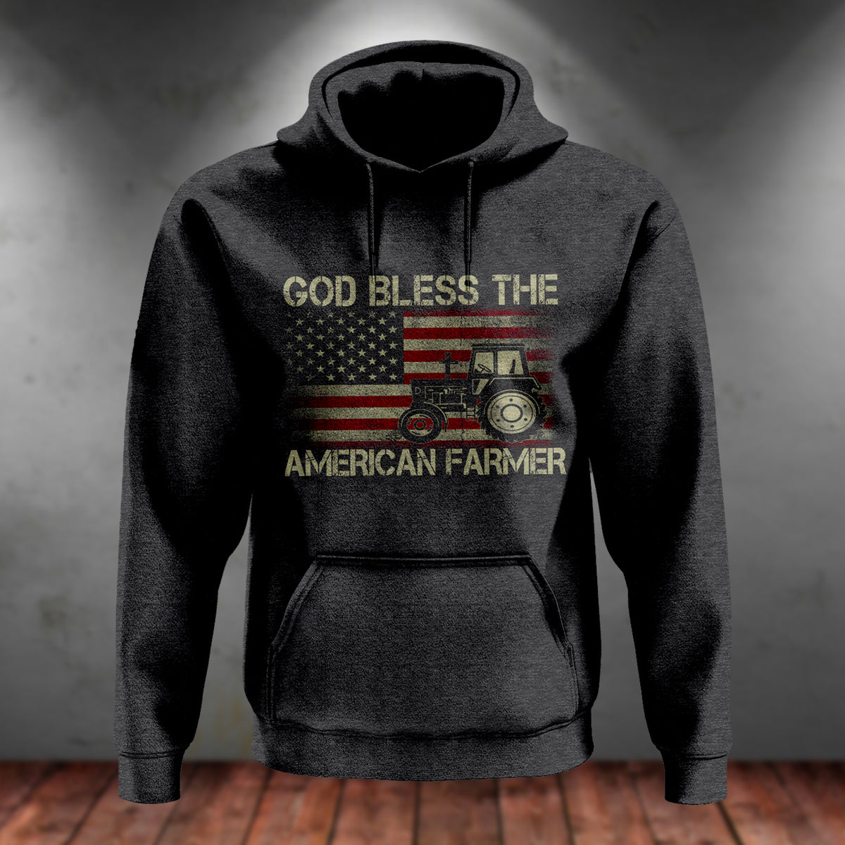 Tractor T-shirt, God Bless The American Farmer