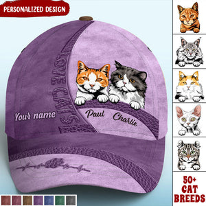 Love Cool Kitten Pet Cats Personalized Classic Cap