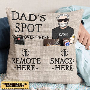 Dad's Spot - Personalized Pocket Pillow