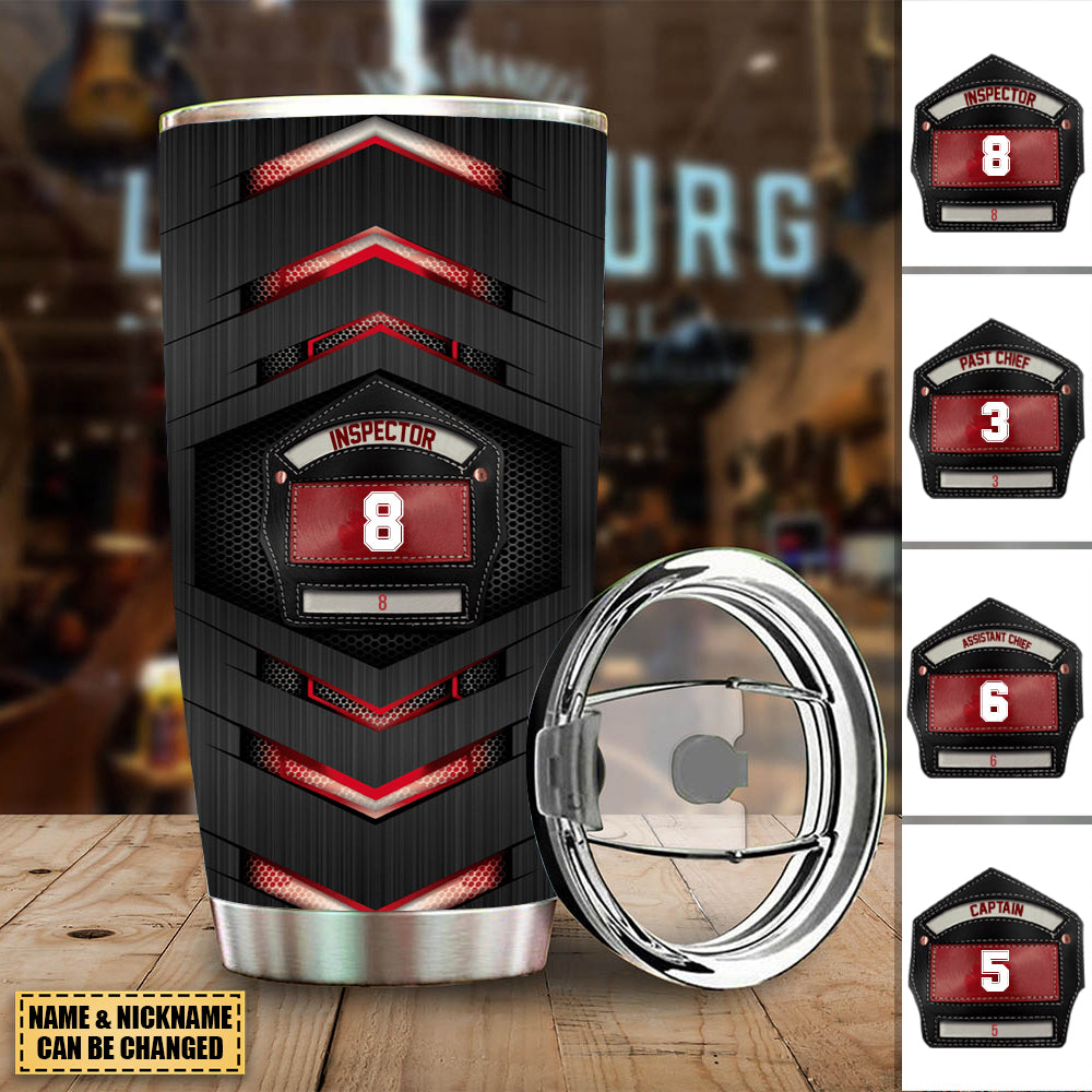 Firefighter Red Light Tumbler -Gift For Firefighter