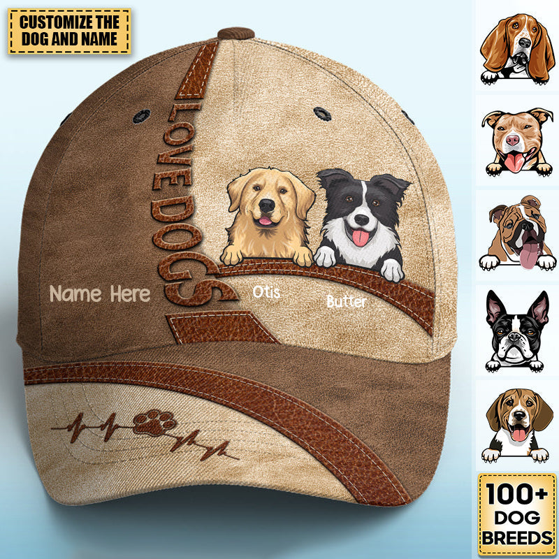 Life Is Better With Dogs - Dog Personalized Custom All Over Print Classic Cap