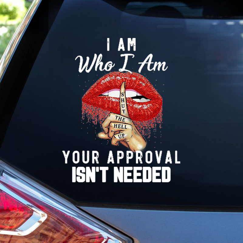 I AM WHO I AM CAR STICKER