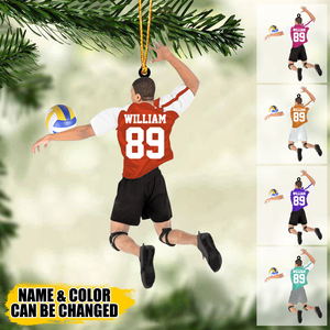 Personalized Volleyball/beach volleyball Acrylic Ornament-Gift For Volleyball Players/Lovers