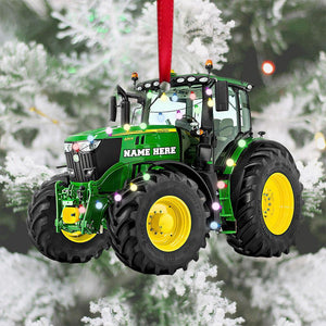 Personalized Tractor Christmas Ornament - Gift for Farmer