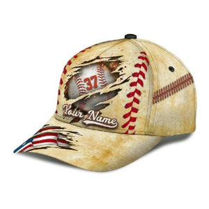Personalized Crack Baseball Cap Gift For Baseball Player Classic Cap