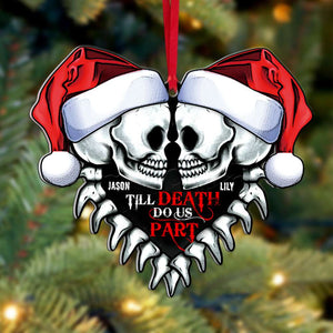 Till Death Do Us Part-Personalized Skull Couple Ornament