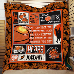 Personalized Basketball Fleece Blanket