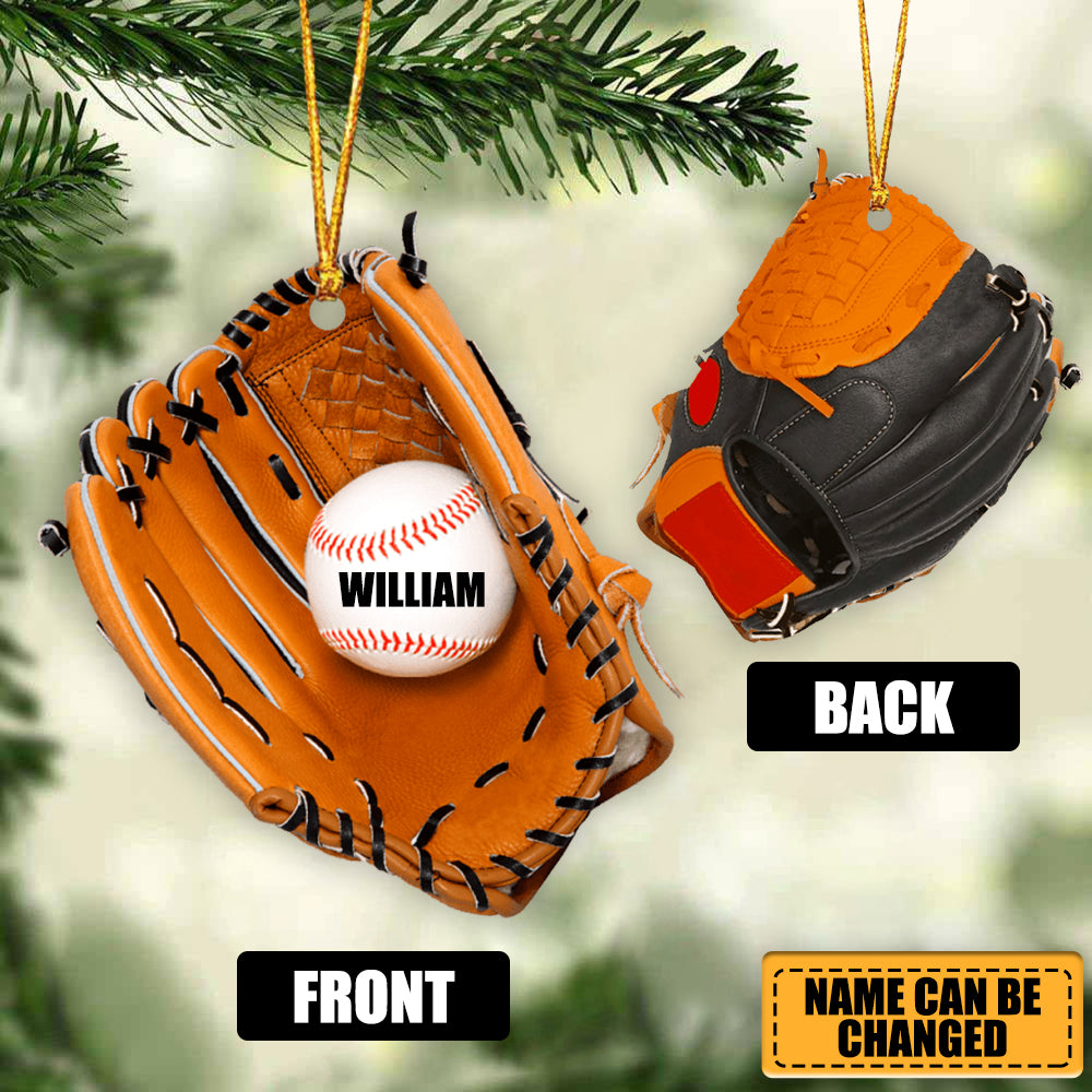 Baseball Pitcher Personalized Cut Ornament Gift For Baseball Lover