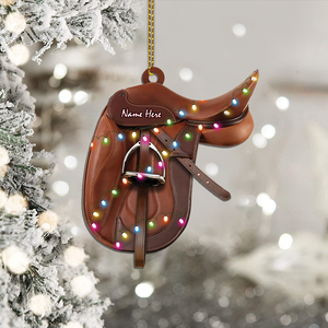 Personalized Horse Saddle For Horse Lovers Riding Horse Ornament