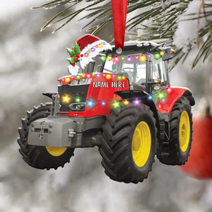 Tractor - Personalized Christmas Ornament