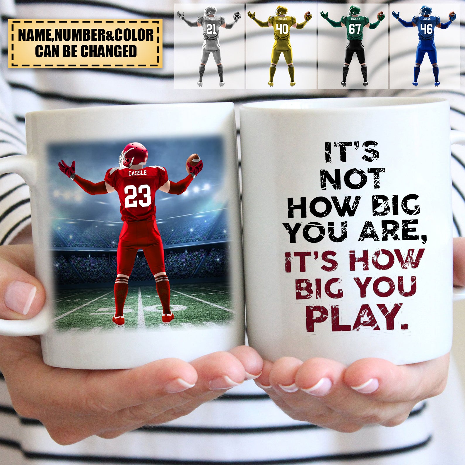 Personalized American Football Mug