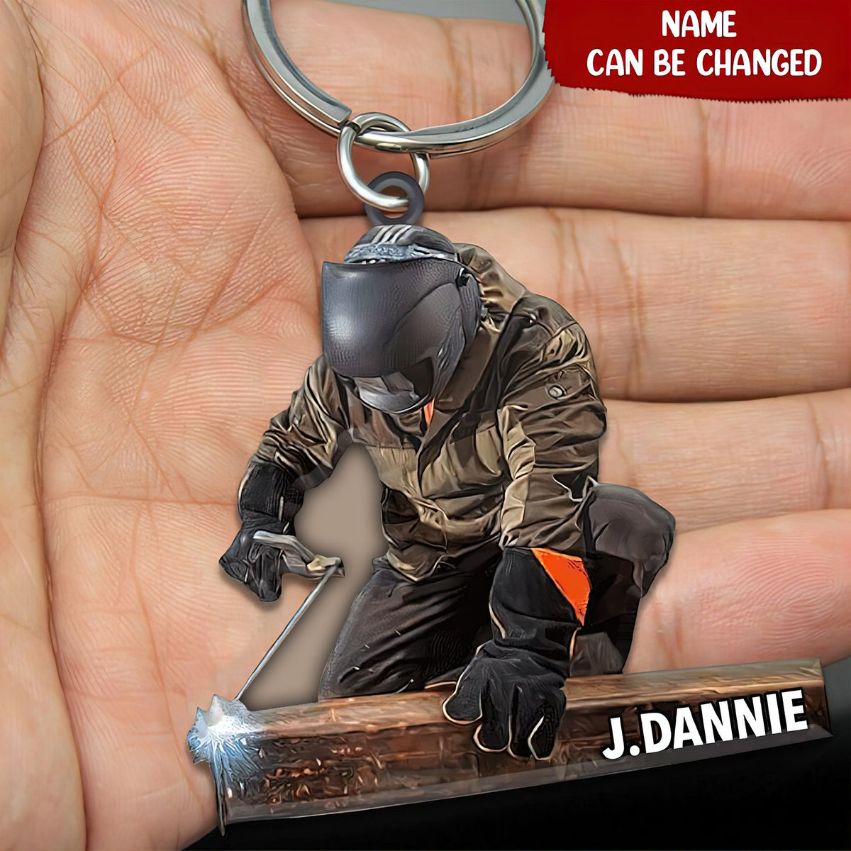 Personalized Welder Keychain, Welder Outfit, Welder Lover