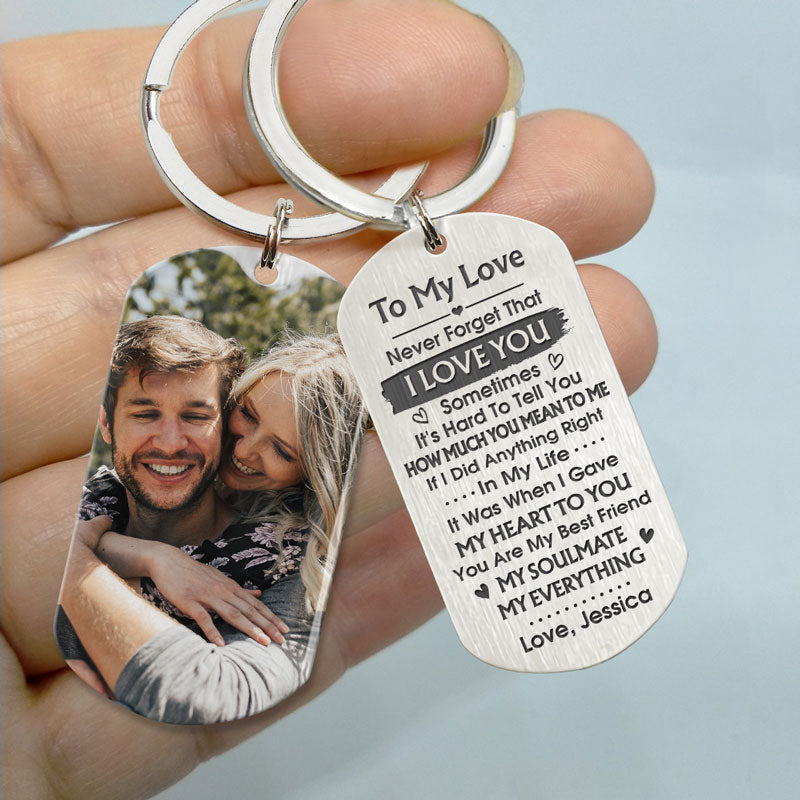 You Are My Everything, Personalized Keychain, Anniversary Gifts For Him, Custom Photo